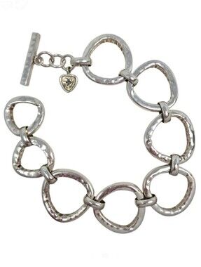 Silpada Sterling Silver Hammered 'RUSH' Bracelet B2709